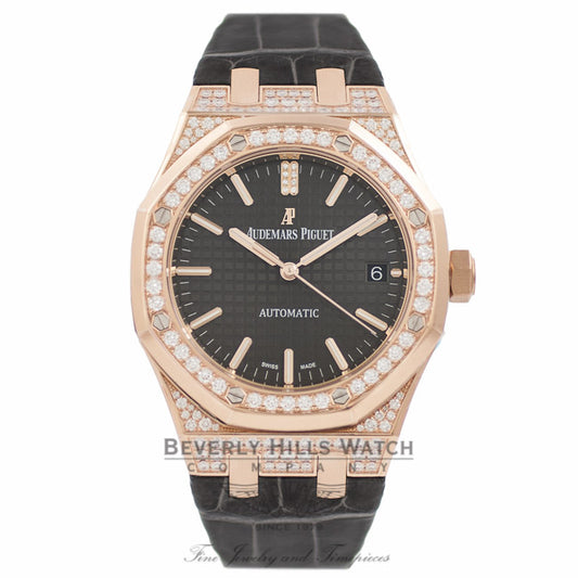 Audemars Piguet Royal Oak 37MM 18k Rose Gold Ladies 15452OR.ZZ.D003CR.01 V3V0TT - Beverly Hills Watch Company