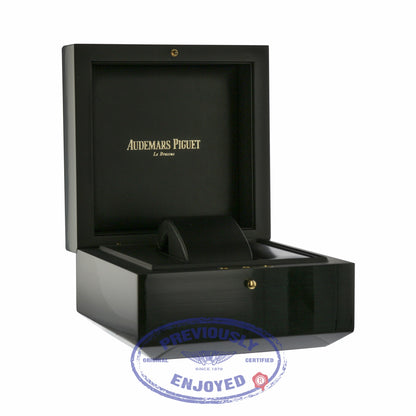 Audemars Piguet Royal Oak 39MM Automatic 18k Rose Gold Black Dial Black Strap 15300OR.OO.D002CR.01 7977Z5 - Beverly Hills Watch Company