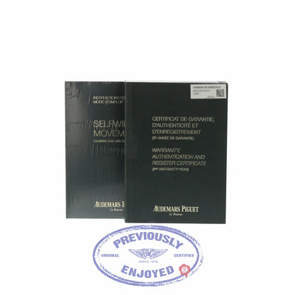 Audemars Piguet Royal Oak 39MM Automatic 18k Rose Gold Black Dial Black Strap 15300OR.OO.D002CR.01 7977Z5 - Beverly Hills Watch Company