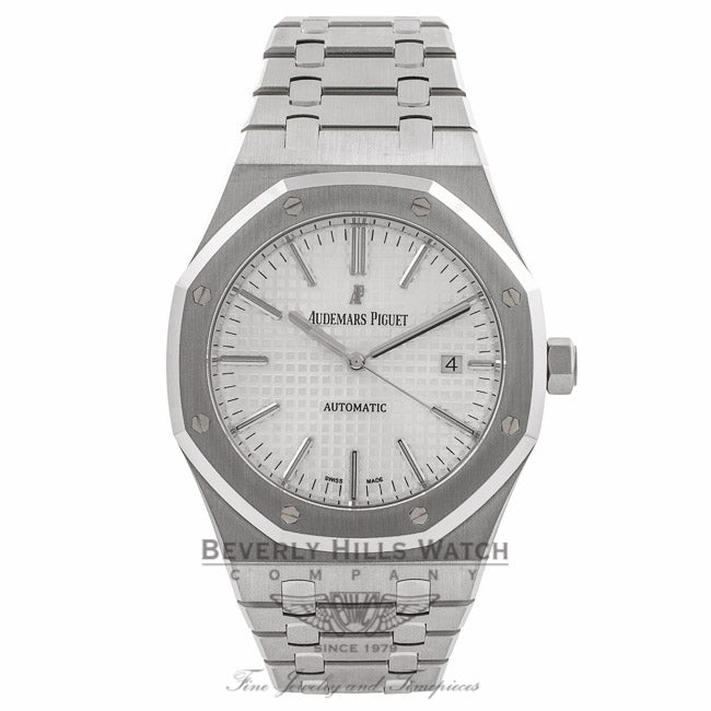 Audemars Piguet Royal Oak 41MM Stainless Steel Silver Dial 15400ST.OO.1220ST.02 PCTWU1 - Beverly Hills Watch Company Watch Store