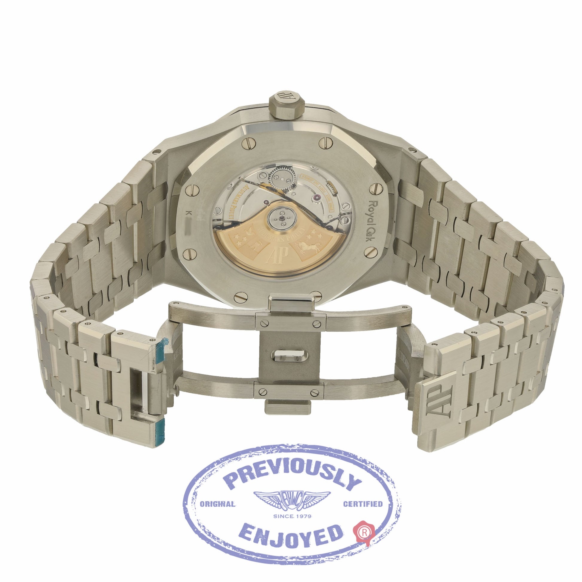 Audemars Piguet Royal Oak 41MM Stainless Steel Black Dial 15400ST.OO.1220ST.01 55E3P1 - Beverly Hills Watch Company