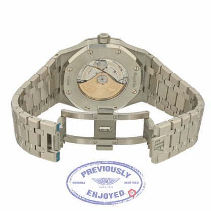 Audemars Piguet Royal Oak 41MM Stainless Steel Black Dial 15400ST.OO.1220ST.01 55E3P1 - Beverly Hills Watch Company