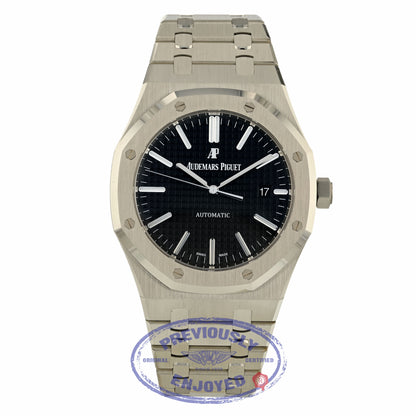 Audemars Piguet Royal Oak 41MM Stainless Steel Black Dial 15400ST.OO.1220ST.01 55E3P1 - Beverly Hills Watch Company