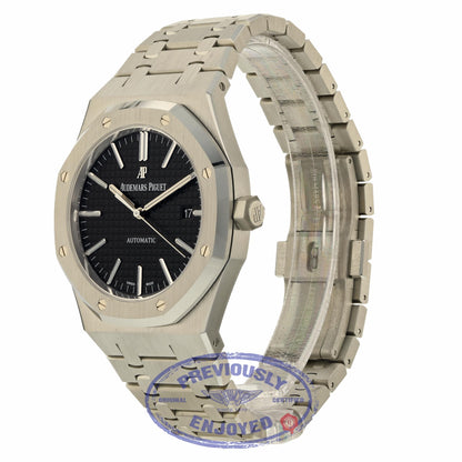Audemars Piguet Royal Oak 41MM Stainless Steel Black Dial 15400ST.OO.1220ST.01 55E3P1 - Beverly Hills Watch Company
