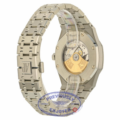 Audemars Piguet Royal Oak 41MM Stainless Steel Black Dial 15400ST.OO.1220ST.01 55E3P1 - Beverly Hills Watch Company