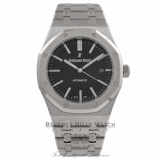 Audemars Piguet Royal Oak 41MM Stainless Steel Black Dial 15400ST.OO.1220ST.01 CFVR1R - Beverly Hills Watch Company