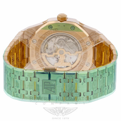 Audemars Piguet Royal Oak Perpetual Calendar Blue Dial Automatic Men's 18 Carat Rose Gold 26574OR.1220OR.02 375QDF - Beverly Hills Watch