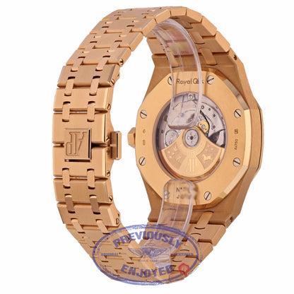 Audemars Piguet Royal Oak 41MM Rose Gold Black Dial 15400OR.OO.1220OR.01 N072WW - Beverly Hills Watch Company