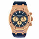 Audemars Piguet 41mm Royal Chronograph Oak Rose Gold Blue dial 26331OR.OO.D315CR.01 4JQJ61