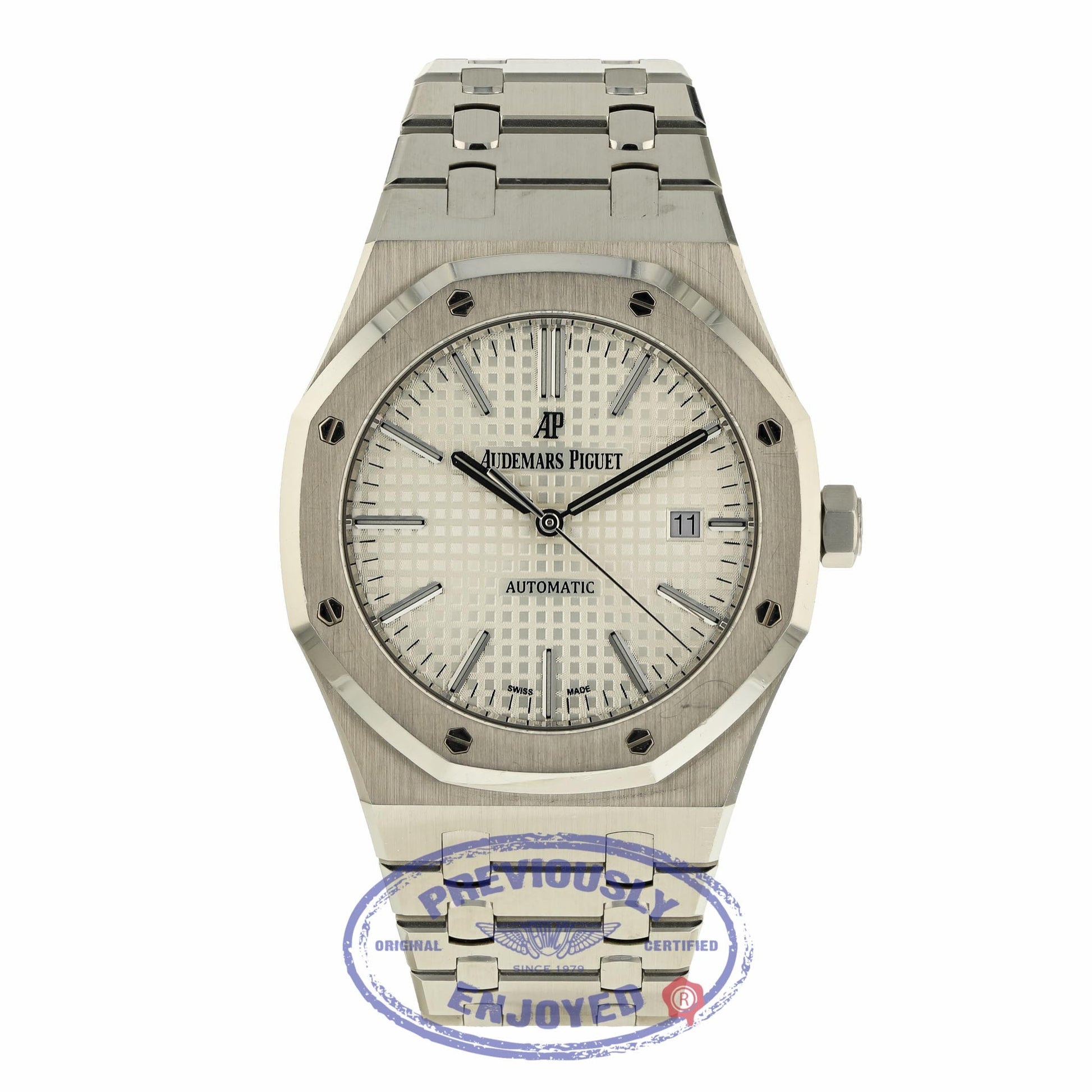 Audemars Piguet Royal Oak 41MM Stainless Steel Silver Dial 15400ST.OO.1220ST.02 RREVH8