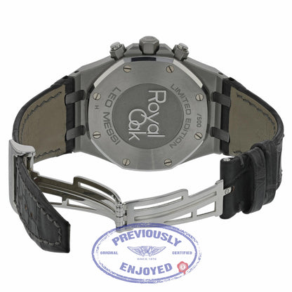 Audemars Piguet Royal Oak Leo Messi 41mm Stainless Steel Case Tantalum Bezel 26325TS.OO.D005CR.01 CUNKL3 - Beverly Hills Watch Company Watch Store