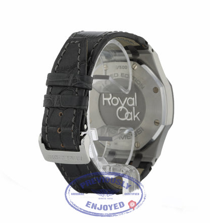 Audemars Piguet Royal Oak Leo Messi 41mm Stainless Steel Case Tantalum Bezel 26325TS.OO.D005CR.01 CUNKL3 - Beverly Hills Watch Company Watch Store