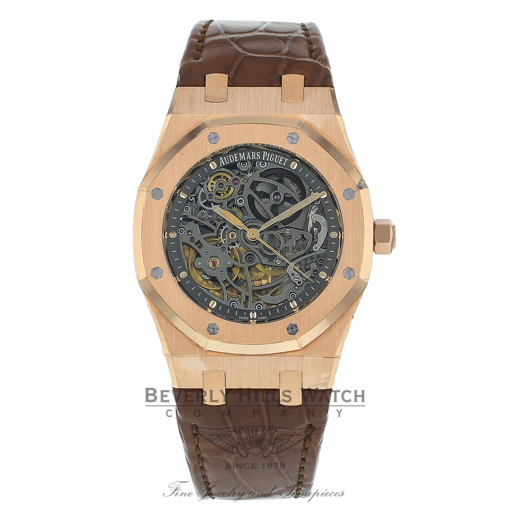 Audemars Piguet Royal Oak Automatic 39mm 18k Rose Gold 15305OR.OO.D088CR.01 V4W5NJ  - Beverly Hills Watch Company