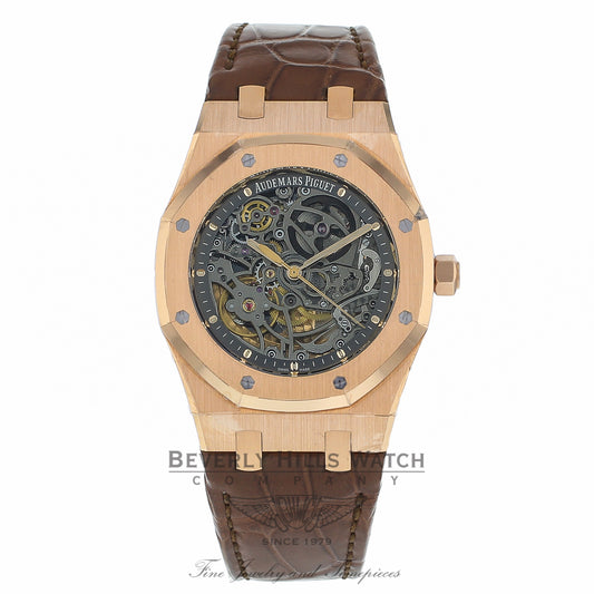 Audemars Piguet Royal Oak Automatic 39mm 18k Rose Gold 15305OR.OO.D088CR.01 V4W5NJ  - Beverly Hills Watch Company