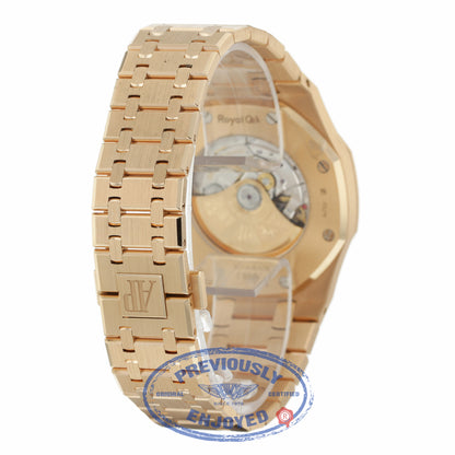 Audemars Piguet Royal Oak 41MM Rose Gold Silver Dial 15400OR.OO.1220OR.02 NPTCNC - Beverly Hills Watch Company