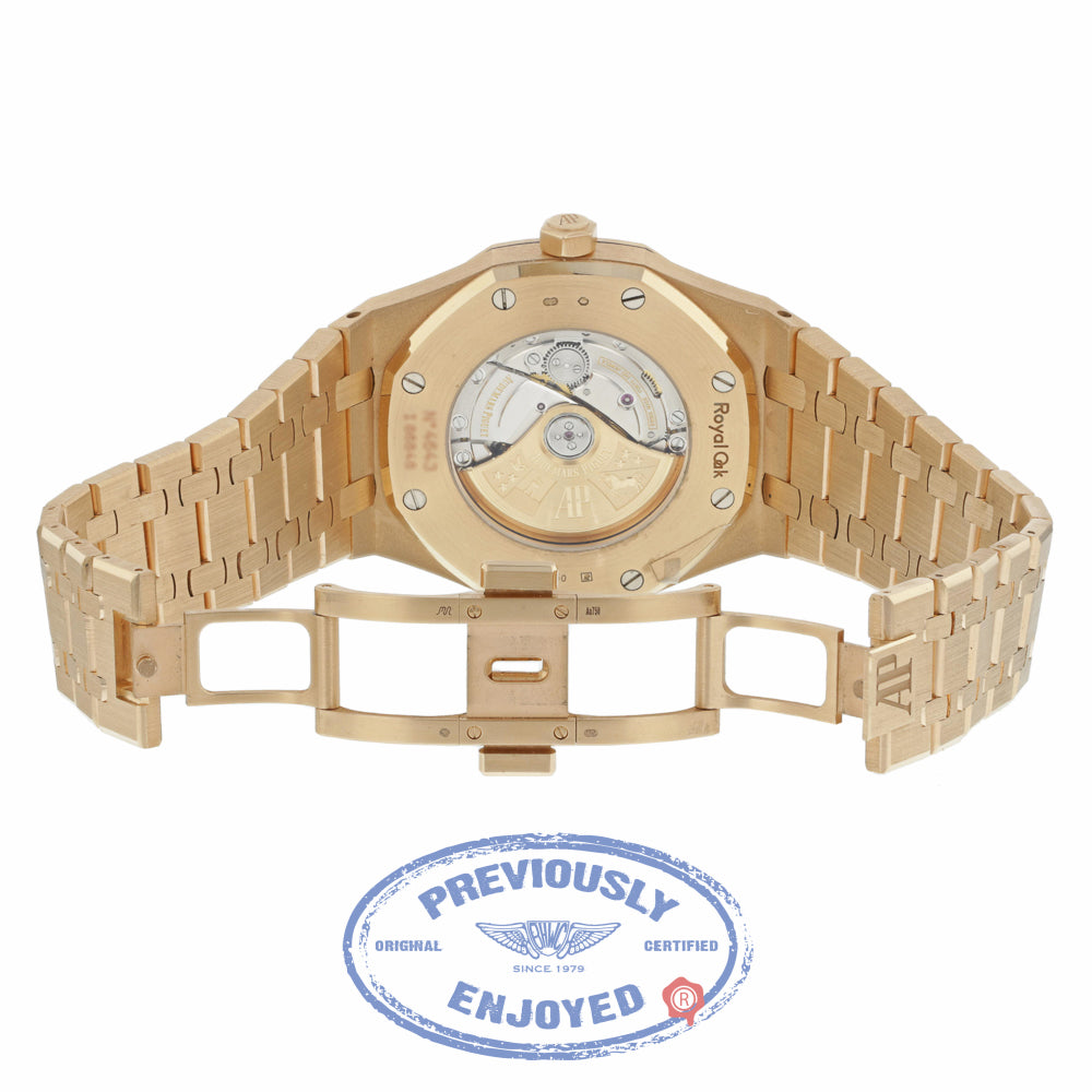 Audemars Piguet Royal Oak 41MM Rose Gold Silver Dial 15400OR.OO.1220OR.02 NPTCNC - Beverly Hills Watch Company