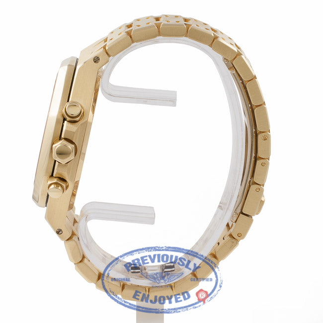 Audemars Piguet Royal Oak Chronograph 18K Yellow Gold Silver Dial 25960BA.00.1185BA.01 46HZKL - Beverly Hills Watch Store