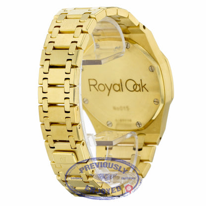 Audemars Piguet Royal Oak 39mm Chronograph Yellow Gold Silver Dial 25960BA.00.1185BA.01 XWC613 - Beverly Hills Watch