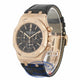 Audemars Piguet Royal Oak Chronograph 41MM Rose Gold Black Dial Black Alligator Strap 26320OR.OO.D002CR.01 LX0822 - Beverly Hills Watch Company