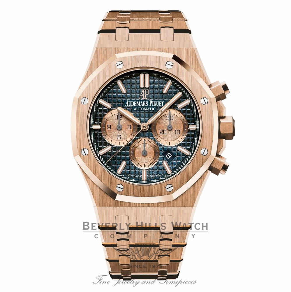 Audemars Piguet Royal Oak Grande Tapisserie Dial 18K Rose Gold 26331OR.OO.1220OR.01 9NPWD1 - Beverly Hills Watch