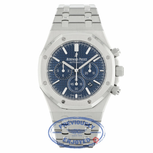Audemars Piguet Royal Oak Chronograph 41MM Stainless Steel Blue Dial Boutique Edition 26320ST.OO.1220ST.03 V96QHH - Beverly Hills Watch Company