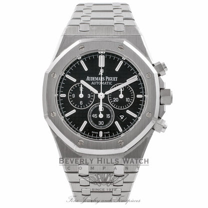 Audermars Piguet Royal Oak Chronograph 41mm Stainless Steel Black Dial 26320ST.OO.1220ST.01 AHEFJA - Beverly Hills Watch Company Watch Store
