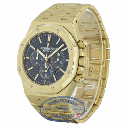 Audemars Piguet 41mm Royal Oak Blue Dial Automatic Chronograph 26320BA.OO.1220BA.02 A8YCU2 - Beverly Hills Watch