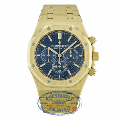 Audemars Piguet 41mm Royal Oak Blue Dial Automatic Chronograph 26320BA.OO.1220BA.02 A8YCU2 - Beverly Hills Watch