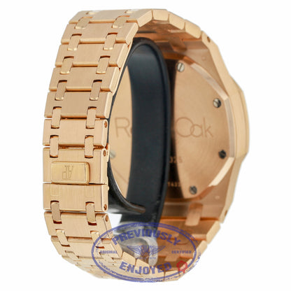 Audemars Piguet Royal Oak 39MM Chronograph Slate Dial Rose Gold Bracelet 25960OR.1185OR.03 L9F394 - Beverly Hills Watch Compnay