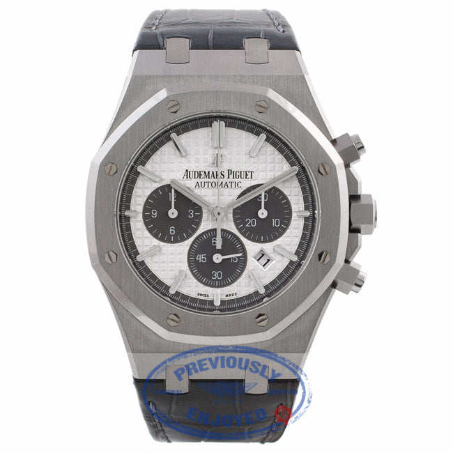 Audemars Piguet Royal Oak Chronograph Titanium 41MM QE II Cup 2015 Limited Edition 26327TI.OO.D0044CA.01 5J1Q5V - Beverly Hills Watch Company Watch Store