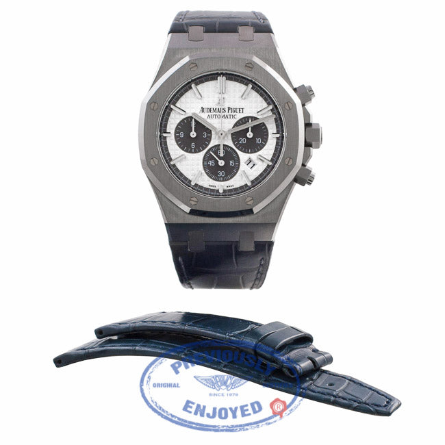 Audemars Piguet Royal Oak Chronograph Titanium 41MM QE II Cup 2015 Limited Edition 26327TI.OO.D0044CA.01 5J1Q5V - Beverly Hills Watch Company Watch Store