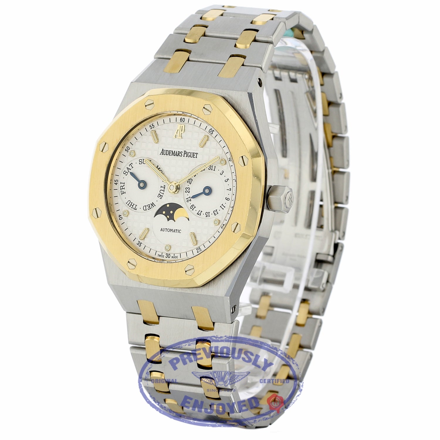 Audemars Piguet Royal Oak Day-Date 36MM 18k Yellow Gold Stainless Steel 25594SA.OO.0789SA.06 6R30UD - Beverly Hills Watch Company