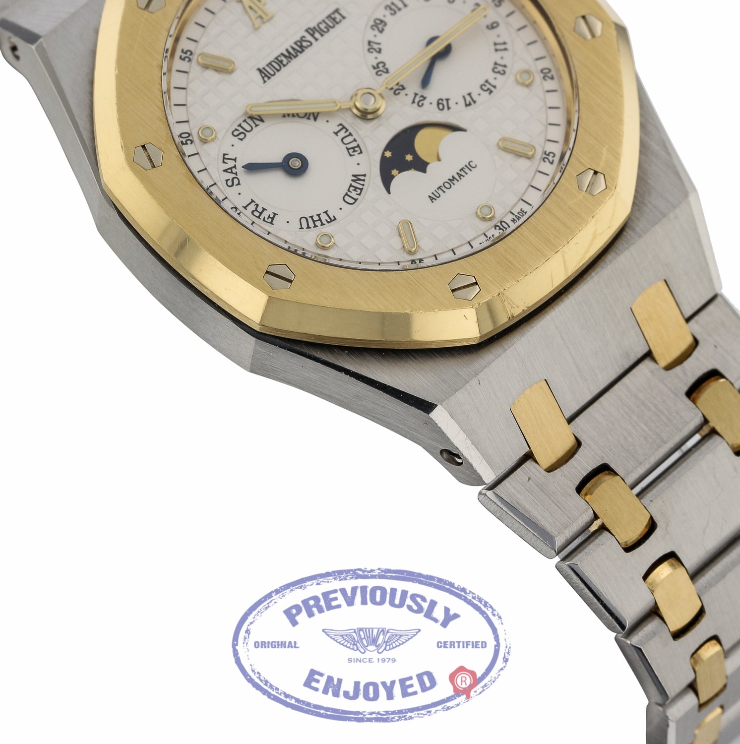 Audemars Piguet Royal Oak Day-Date 36MM 18k Yellow Gold Stainless Steel 25594SA.OO.0789SA.06 6R30UD - Beverly Hills Watch Company