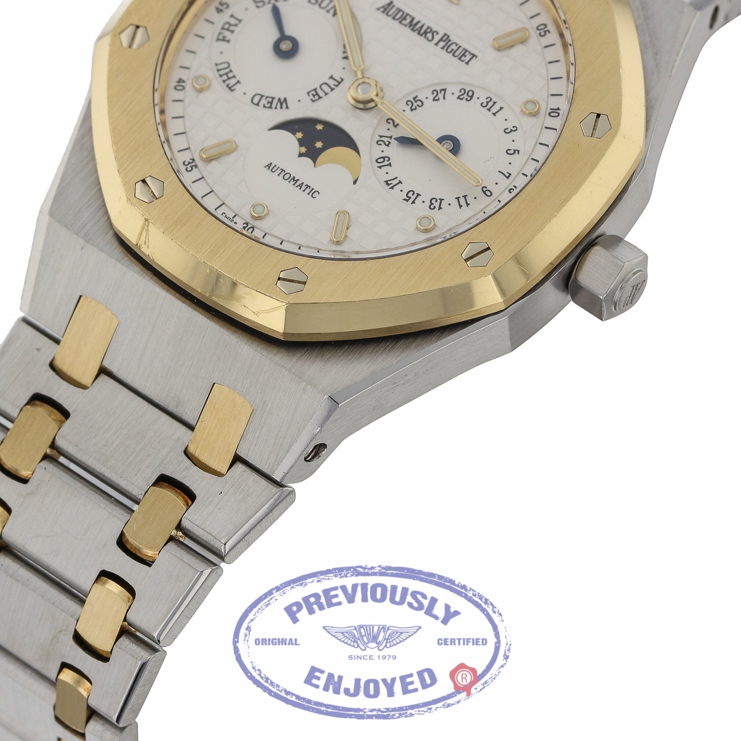 Audemars Piguet Royal Oak Day-Date 36MM 18k Yellow Gold Stainless Steel 25594SA.OO.0789SA.06 6R30UD - Beverly Hills Watch Company