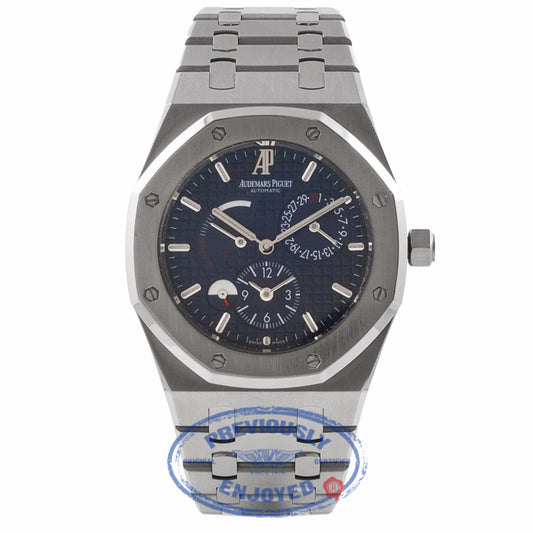 Audemars Piguet Royal Oak Dual Time 39MM Stainless Steel Blue Dial 26120ST.OO.1220ST.02 V2XM1F -  Beverly Hills Watch Store