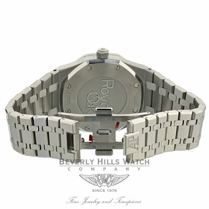 Audemars Piguet Royal Oak Dual Time Power Reserve 39MM Stainless Steel Silver Dial 26120ST.OO.1220ST.01 QJXVTC - Beverly Hills Watch Company Watch Store