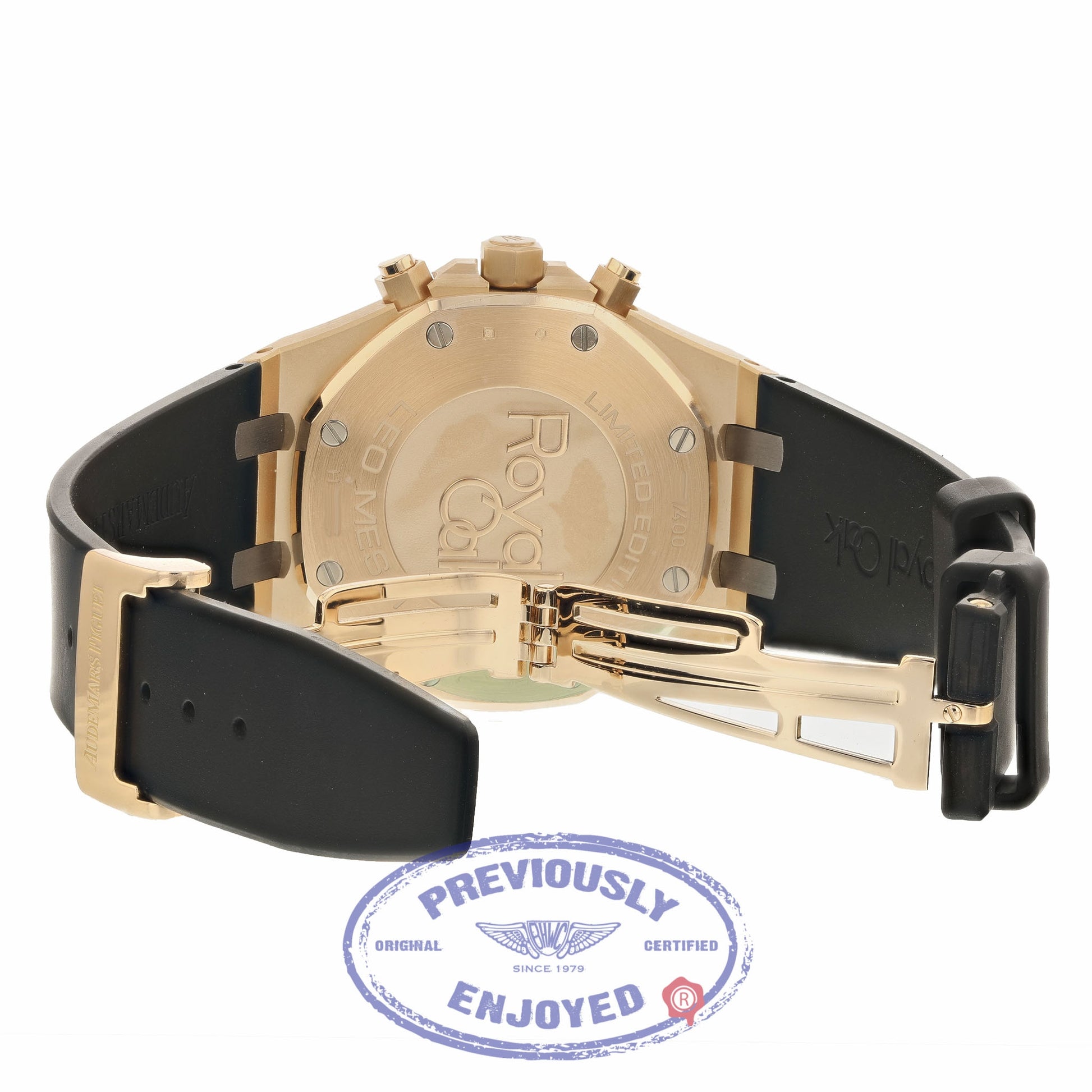 Audemars Piguet Royal Oak Leo Messi Limited Edition 41MM 18k Rose Gold Tantalum Bezel 26325OL.OO.D005CR.01 UZZ3A5 - Beverly Hills Watch Company Watch Store