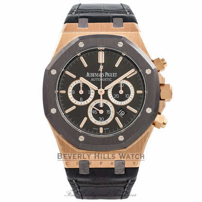 Audemars Piguet Royal Oak Leo Messi Limited Edition 41MM 18k Rose Gold Tantalum Bezel 26325OL.OO.D005CR.01 UZZ3A5 - Beverly Hills Watch Company Watch Store