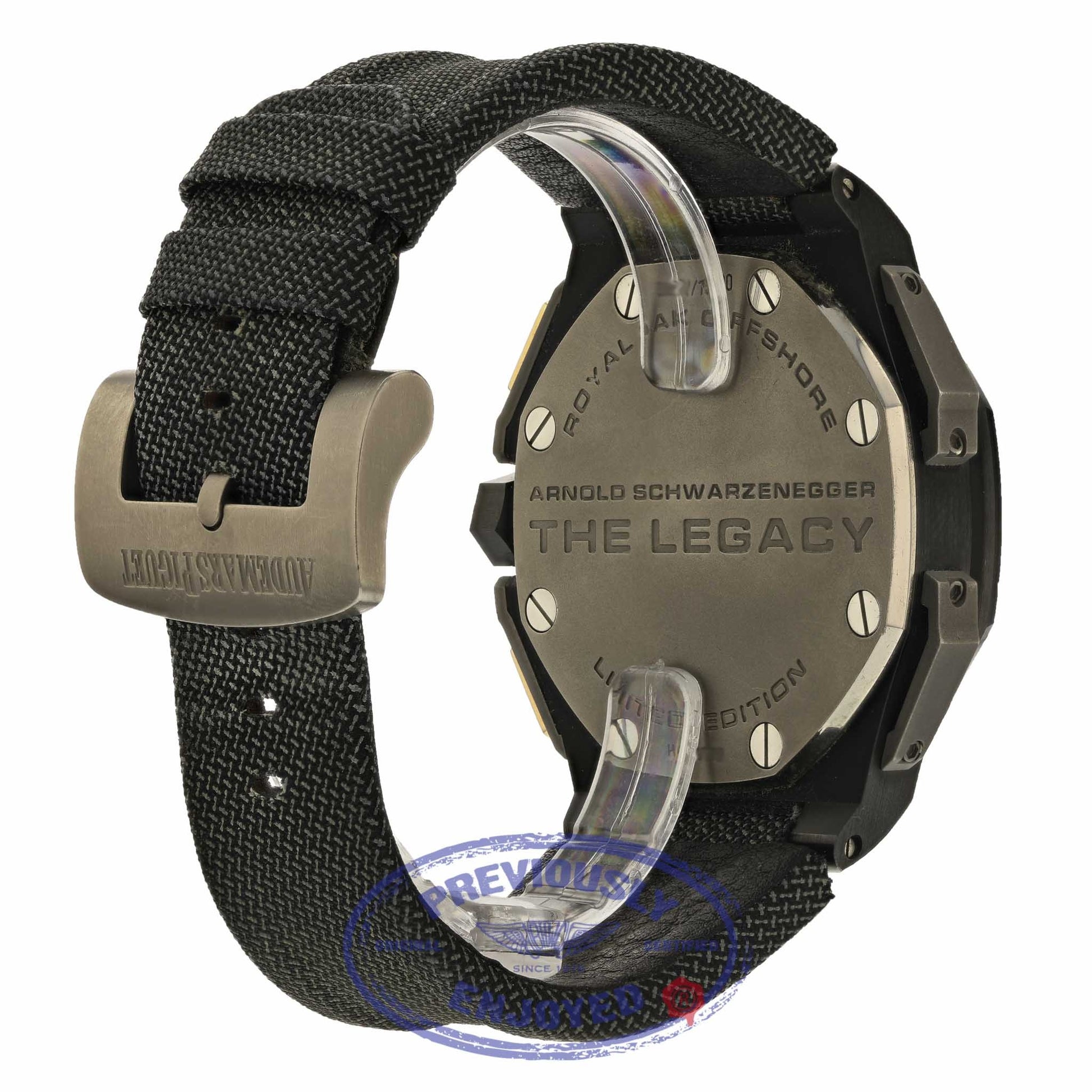 Audemars Piguet Limited Edition Arnold Schwarzenegger The Legacy Royal Oak Offshore 26378IO.OO.A001KE.01 LCCDJ6 - Beverly Hills Watch Company