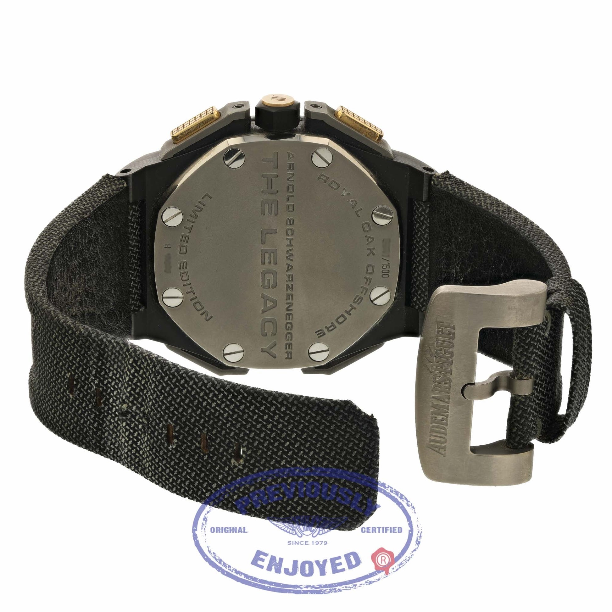 Audemars Piguet Limited Edition Arnold Schwarzenegger The Legacy Royal Oak Offshore 26378IO.OO.A001KE.01 LCCDJ6 - Beverly Hills Watch Company