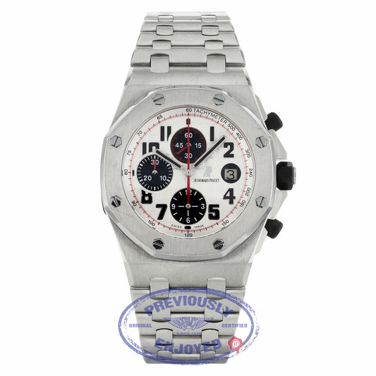 Audemars Piguet Offshore Chronograph 42mm Stainless Steel Case Panda Dial 26170ST.OO.1000ST.01 QH8V1Z - Beverly Hills Watch Company