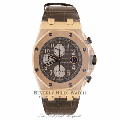 Audemars Piguet Royal Oak Offshore 42mm Chronograph Automatic Charcoal Brown Dial 26470OR.00.A125CR.01 8DRY8X - Beverly Hills Watch