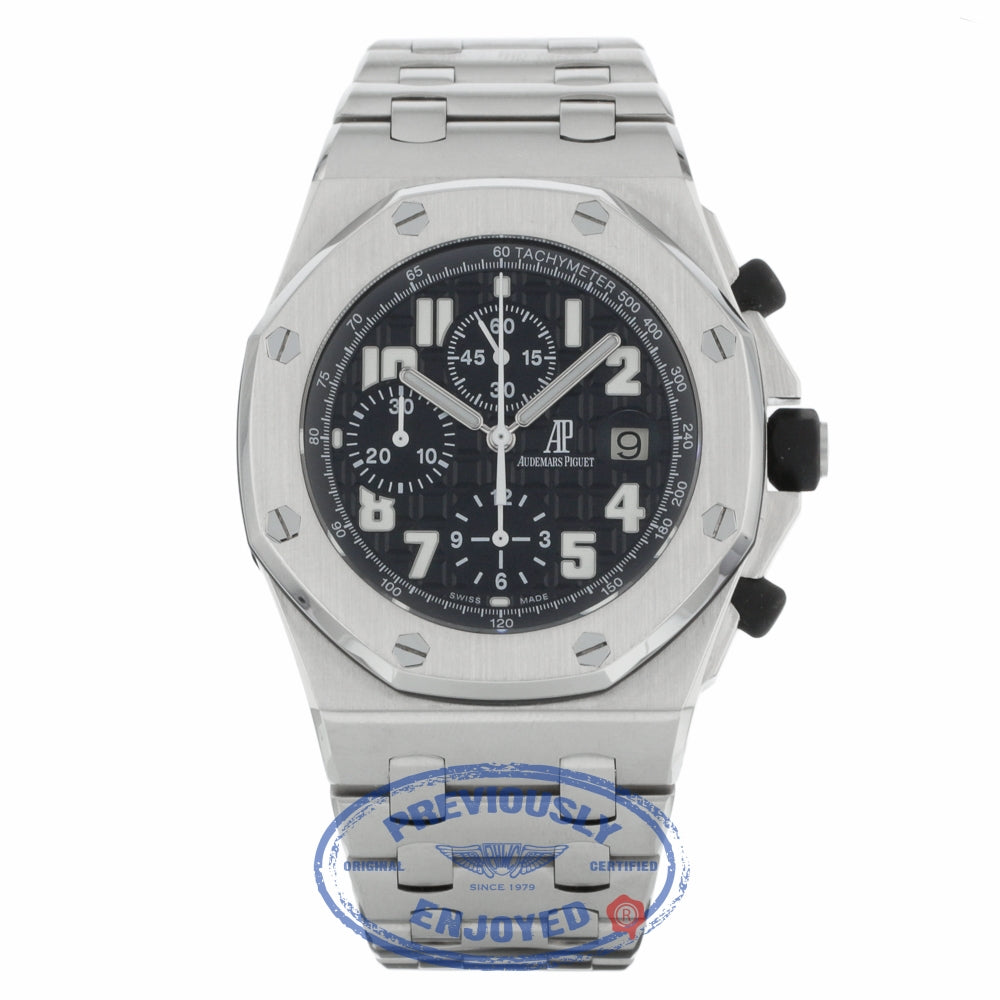 Audemars Piguet Royal Oak Offshore 42mm Stainless Steel Black Dial 26170ST.OO.D101CR.03 EU97R8 - Beverly Hills Watch Company