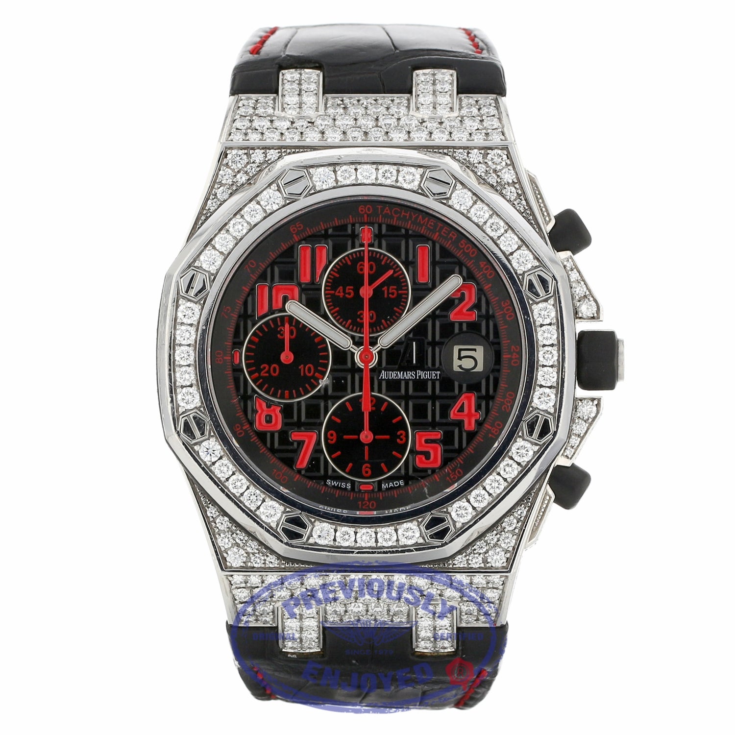 Audemars Piguet Royal Oak Offshore Las Vegas Strip Diamond White Gold 26191BC.ZZ.D002CR.01 W8V010 - Beverly Hills Watch