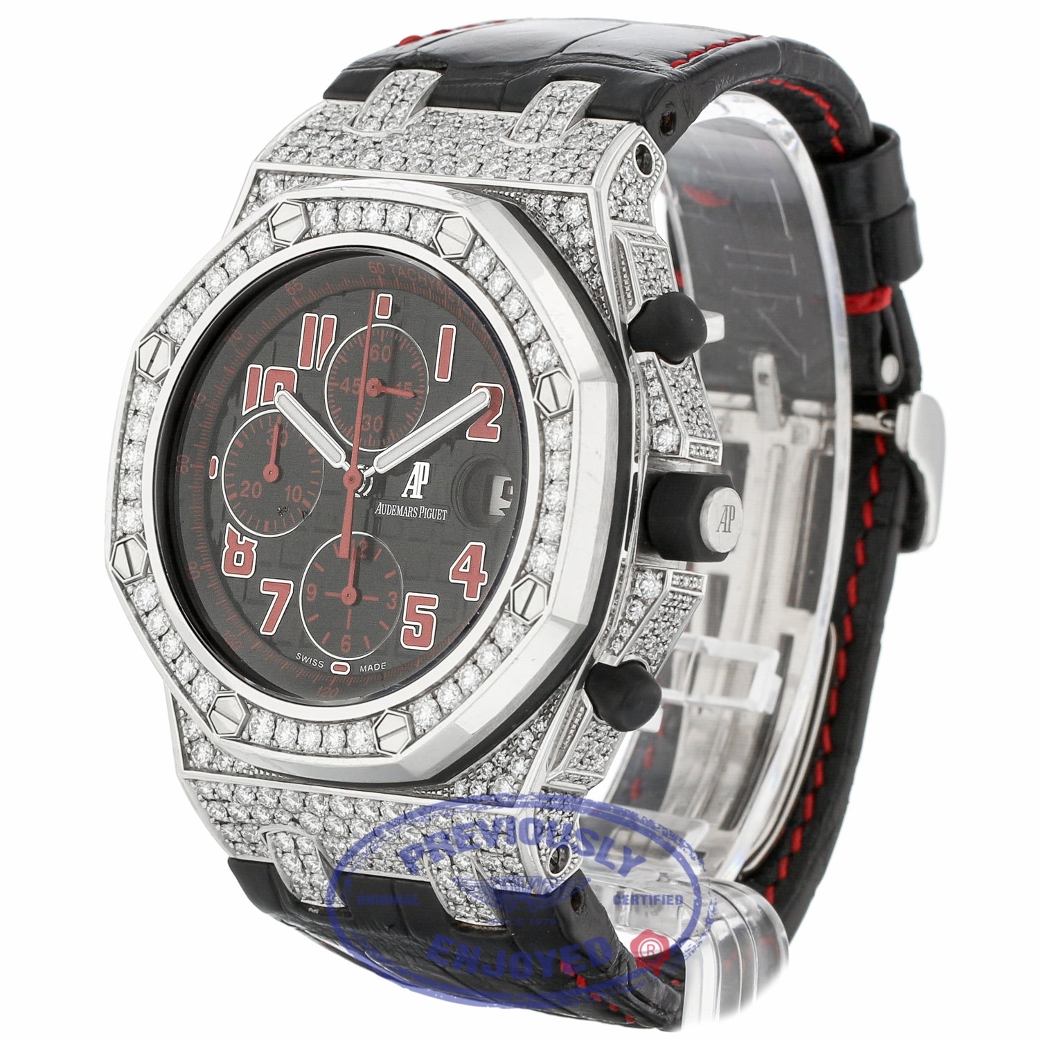 Audemars Piguet Royal Oak Offshore Las Vegas Strip Diamond White Gold 26191BC.ZZ.D002CR.01 W8V010 - Beverly Hills Watch