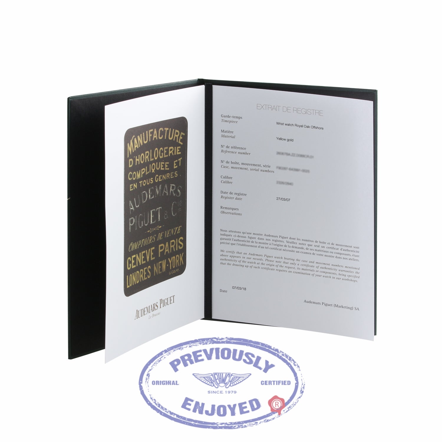 Audemars Piguet Royal Oak Offshore 42mm Yellow Gold Factory Set Diamond Bezel 26067BA.ZZ.D088CR.01 C6QDR7 - Beverly Hills Watch