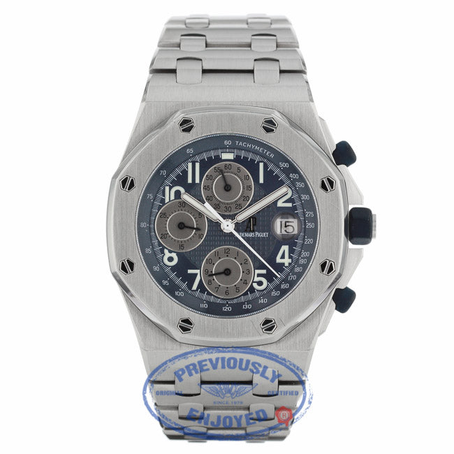 Audemars Piguet Royal Oak Offshore 44mm Stainless Steel Blue Dial 25721ST.OO.1000ST.05 4PDKXT - Beverly Hills Watch Company