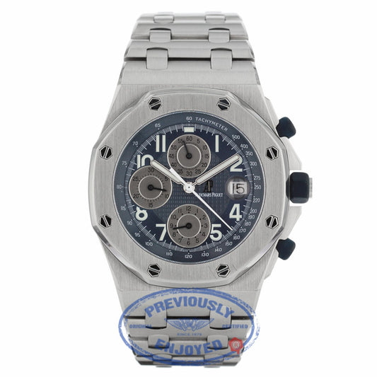 Audemars Piguet Royal Oak Offshore 44mm Stainless Steel Blue Dial 25721ST.OO.1000ST.05 4PDKXT - Beverly Hills Watch Company