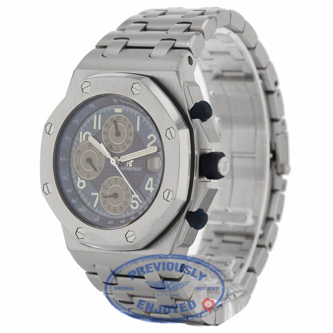 Audemars Piguet Royal Oak Offshore 44mm Stainless Steel Blue Dial 25721ST.OO.1000ST.05 4PDKXT - Beverly Hills Watch Company