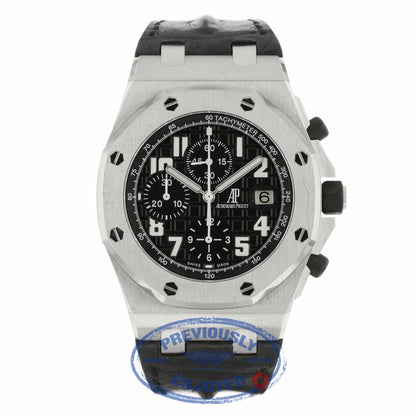Audemars Piguet Royal Oak Offshore 42mm Stainless Steel Black Dial White Arabic numerals 26020ST.OO.D101CR.01 LM4WYP - Beverly Hills Watch Company